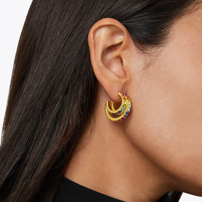 Kurt Geiger mujer Aros triples arcoiris de Londres 2LPR177 | accesorios varios/otros